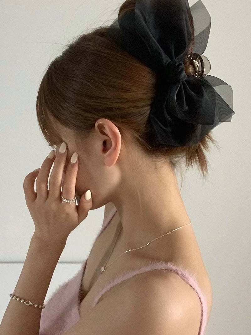 CHIFFON RIBBON HAIR CLIP