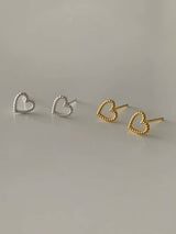 DOT HEART EARRINGS