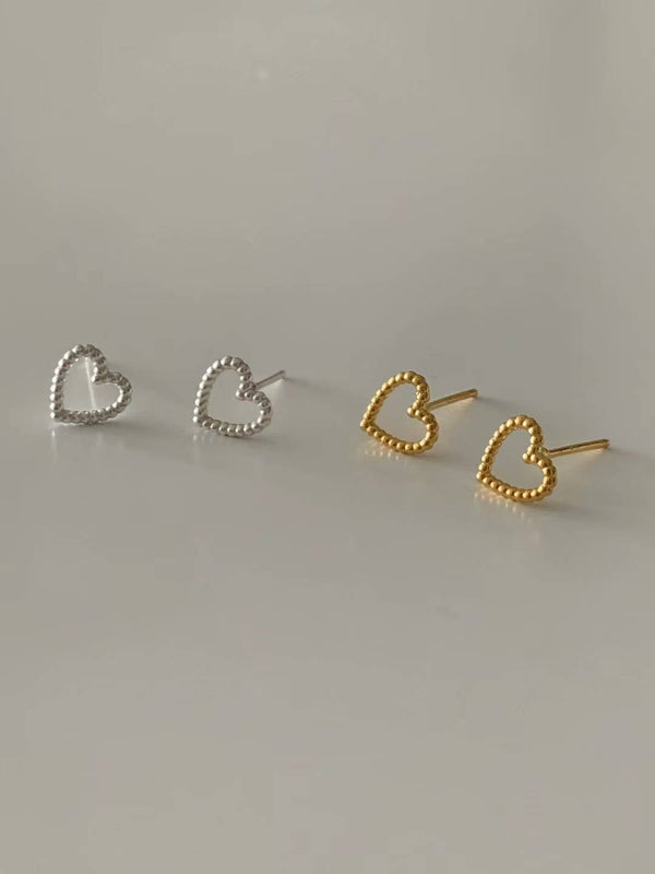 DOT HEART EARRINGS