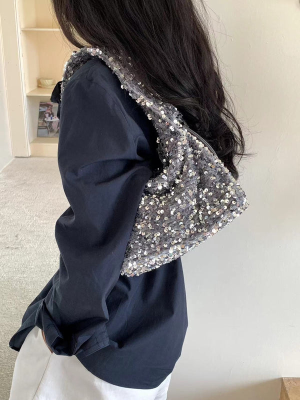 SEQUINS STRING BAG