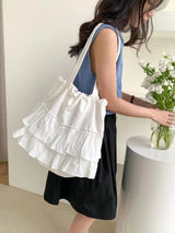 RUFFLE SHOULDER BAG