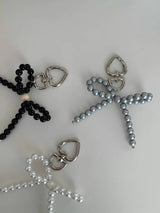 RIBBON SHINE PEARL KEY RING