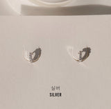 925 MINI CUBIC RING EARRINGS