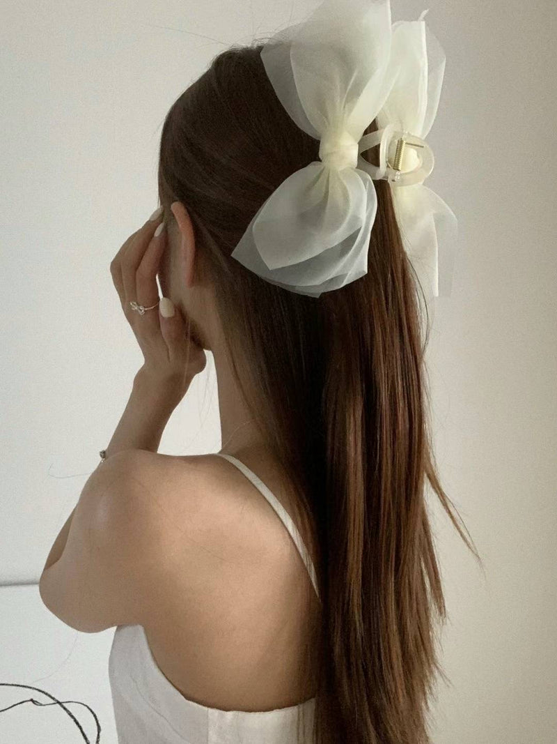 CHIFFON RIBBON HAIR CLIP