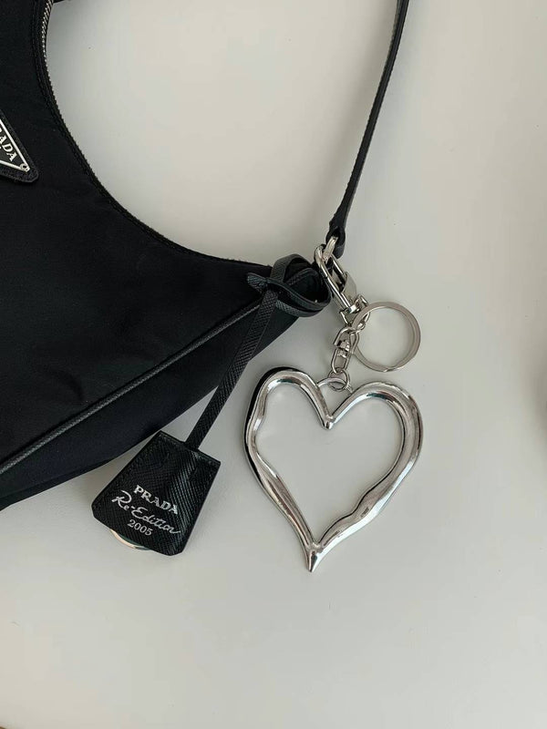 BIG HEART KEY RING