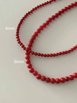 RED PEARL NECKLACE