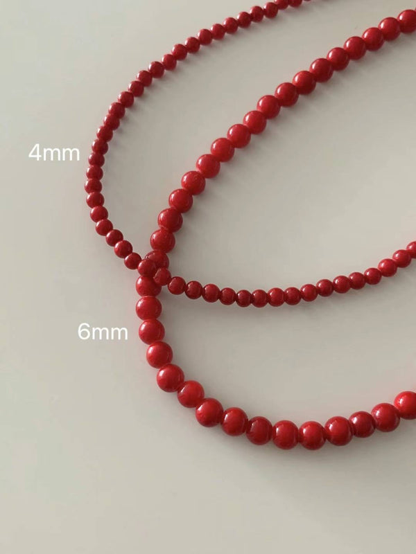 RED PEARL NECKLACE