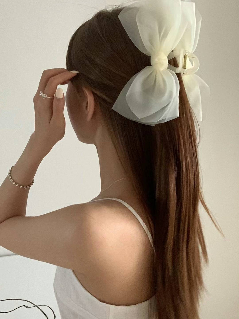 CHIFFON RIBBON HAIR CLIP