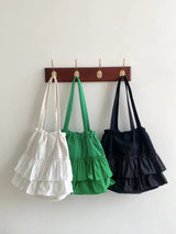 RUFFLE SHOULDER BAG