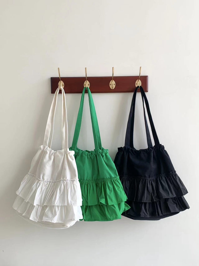 RUFFLE SHOULDER BAG