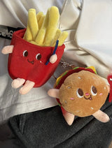 HAMBURGER SET KEY RING & BAG CHARM