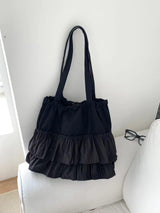 RUFFLE SHOULDER BAG