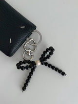 RIBBON SHINE PEARL KEY RING