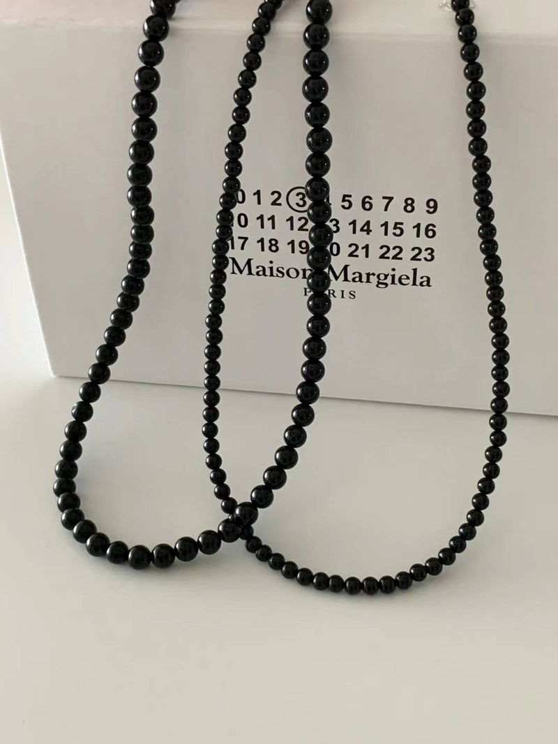 ONYX BLACK PEARL NECKLACE