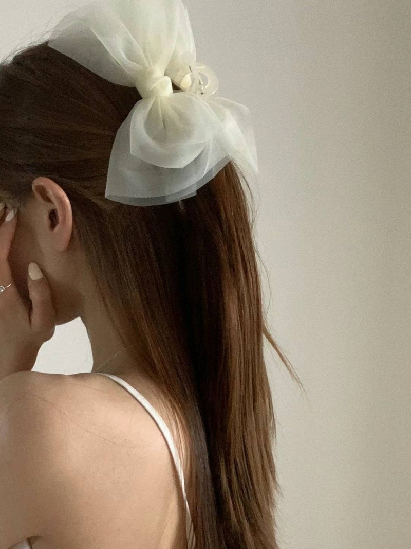 CHIFFON RIBBON HAIR CLIP