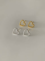 DOT HEART EARRINGS