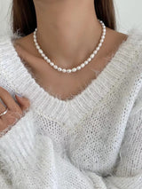 8mm REAL PEARL NECKLACE