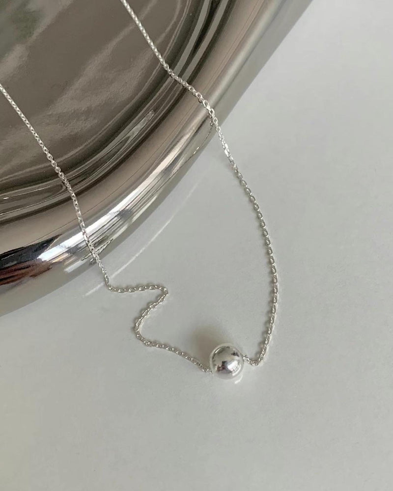 MINI SILVER BALL NECKLACE