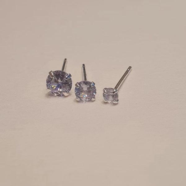 Daily Cubic Earrings 6pc Set