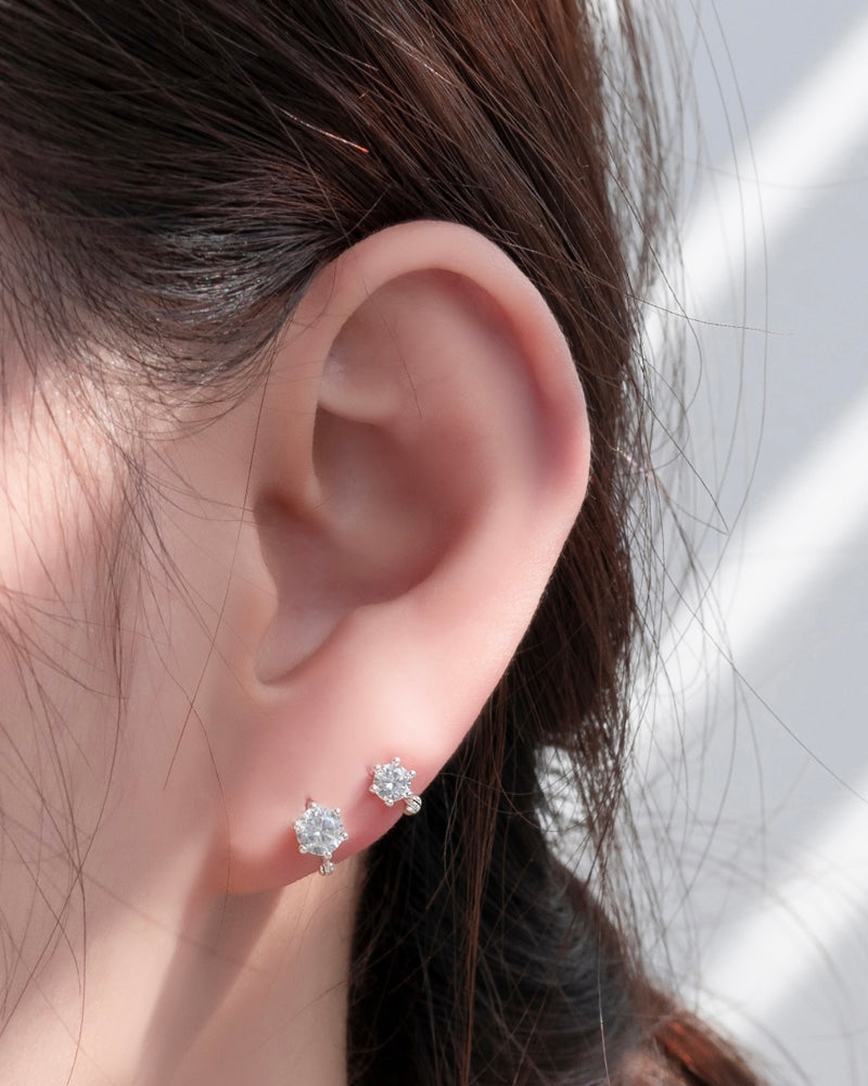 CRYSTAL CUBIC EARRINGS