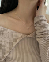 INITIAL CUBIC NECKLACE