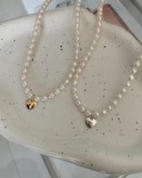 HEART & PEARL NECKLACE