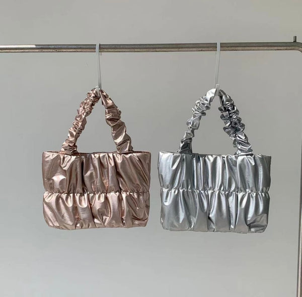 SATIN TOTE BAG [Rose gold]