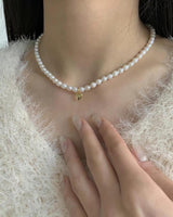 HEART & PEARL NECKLACE