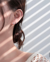 CRYSTAL CUBIC EARRINGS