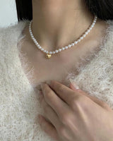 HEART & PEARL NECKLACE